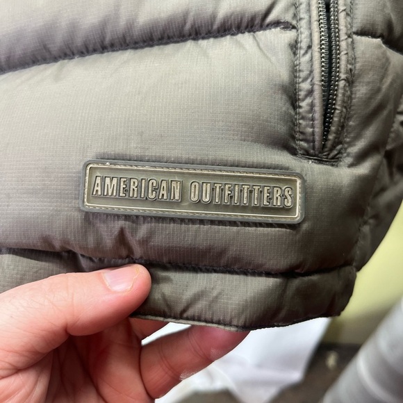 American Outfitters Y2K Puffer Vest Mens L 100% Duck Down Feathers Vintage 1840 - Picture 2 of 7